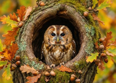 Owl in the Oak