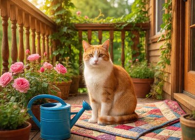 Rose Cottage Cat