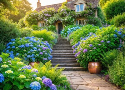 Hydrangea Steps
