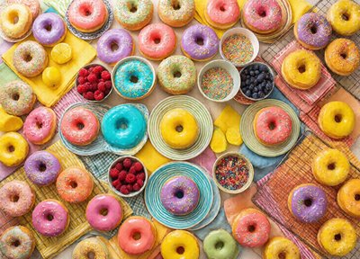 Rainbow Doughnuts