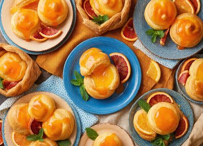 Orange Cream Puffs