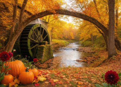 Autumn Watermill