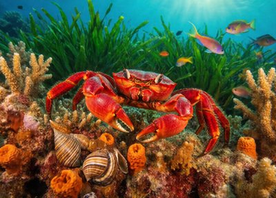 Crab Coral Maze