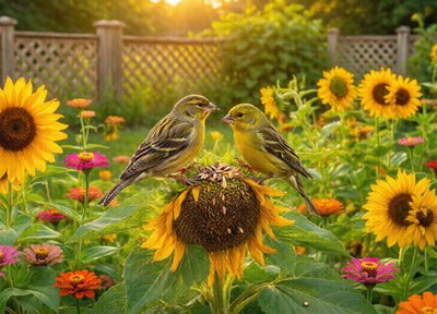 Finch Sunflowers