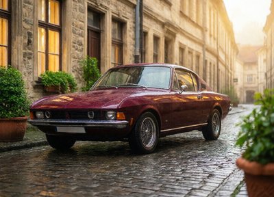Burgundy Rainy Coupe
