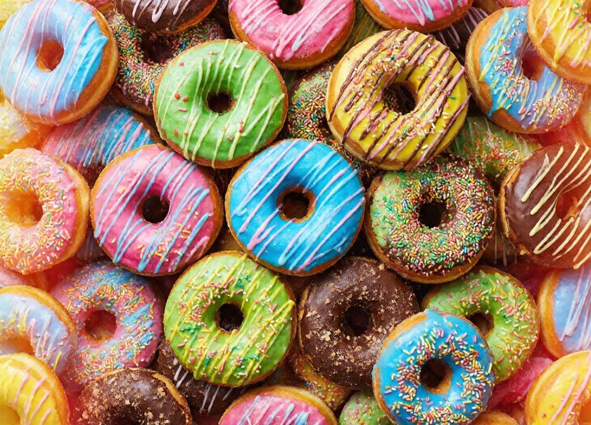 Rainbow Doughnuts