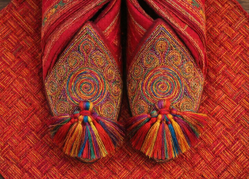 Embroidered Slippers