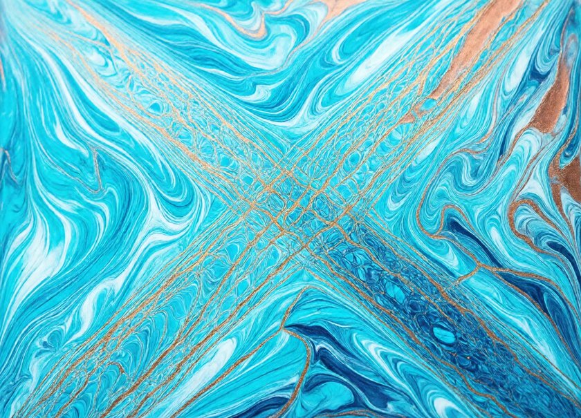 Marbled Color Currents