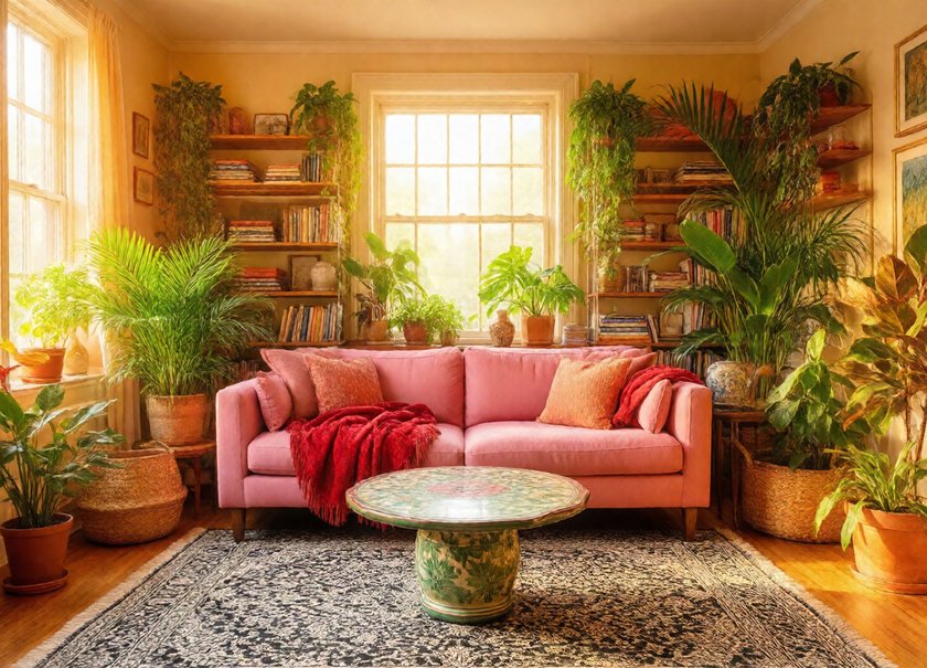 Pink Sofa Morning