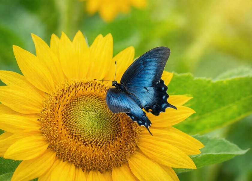 Butterfly on Sunflower