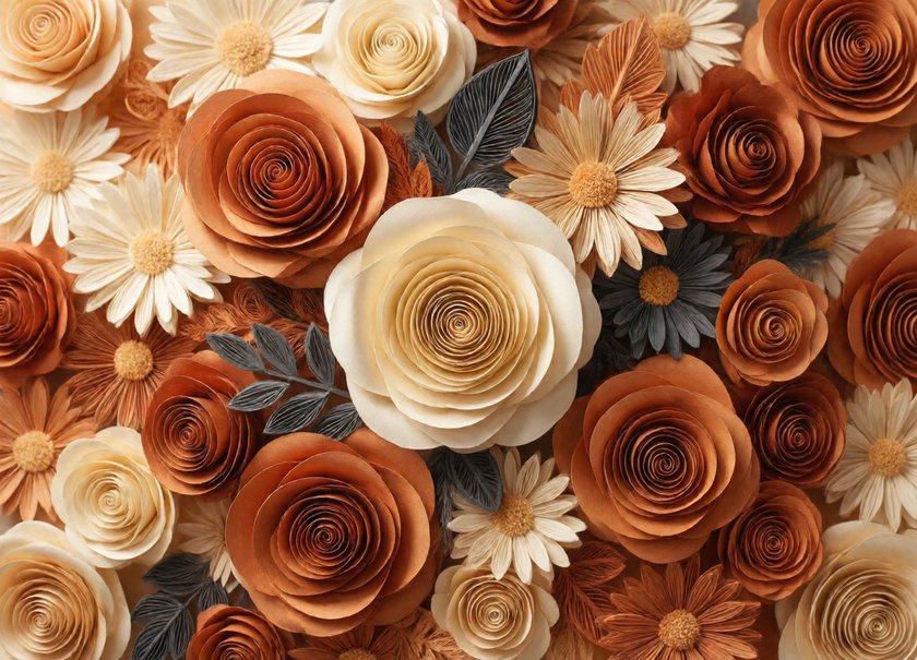 Sculpted Paper Blossoms