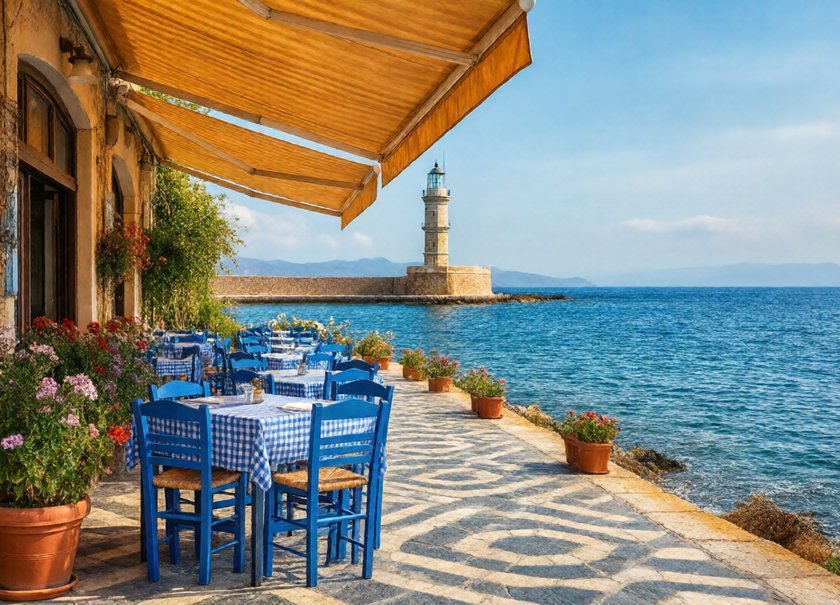 Greek Seafront Cafe
