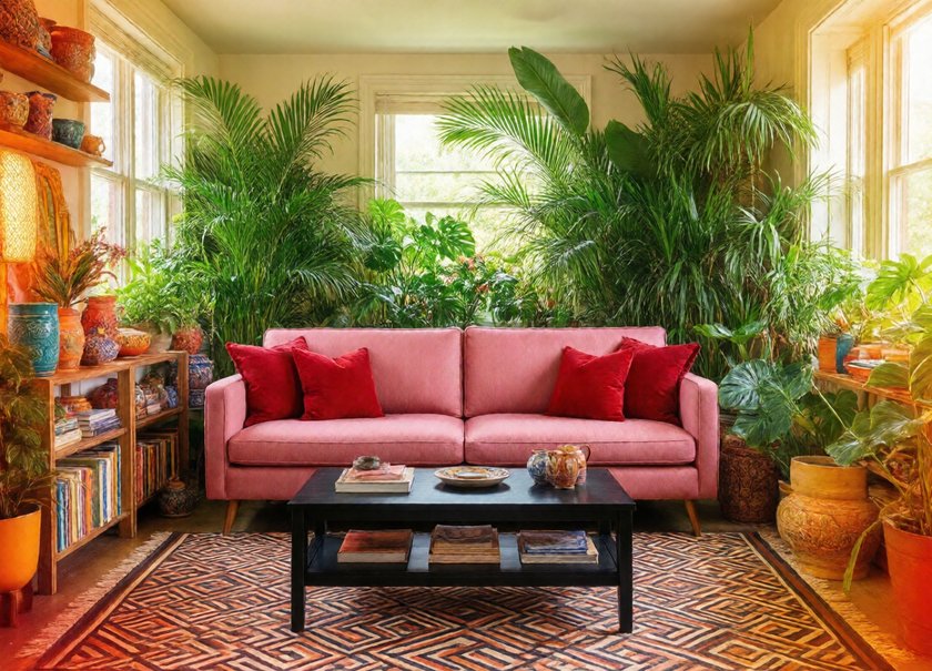 Eclectic Pink Lounge